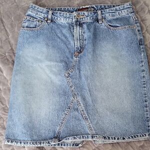 Aeropostale Womens Blue Denim Mini Skirt Y2K Casual Jean Skirt